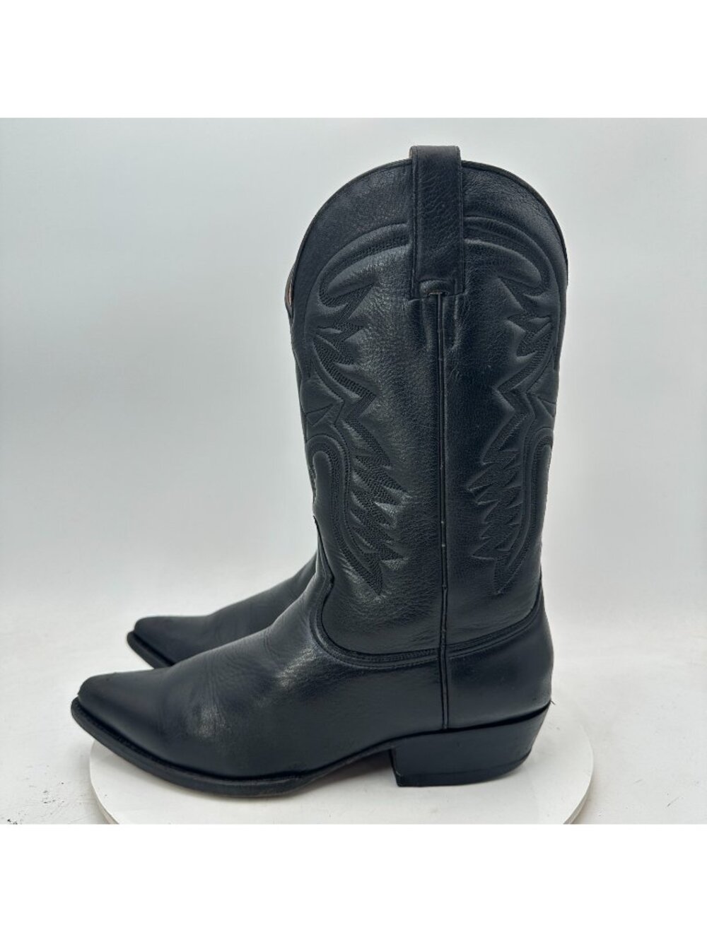 Cuadra Men Size MEX 28.5 US 9.5 Black Leather Pointed Toe Western Cowboy Boot